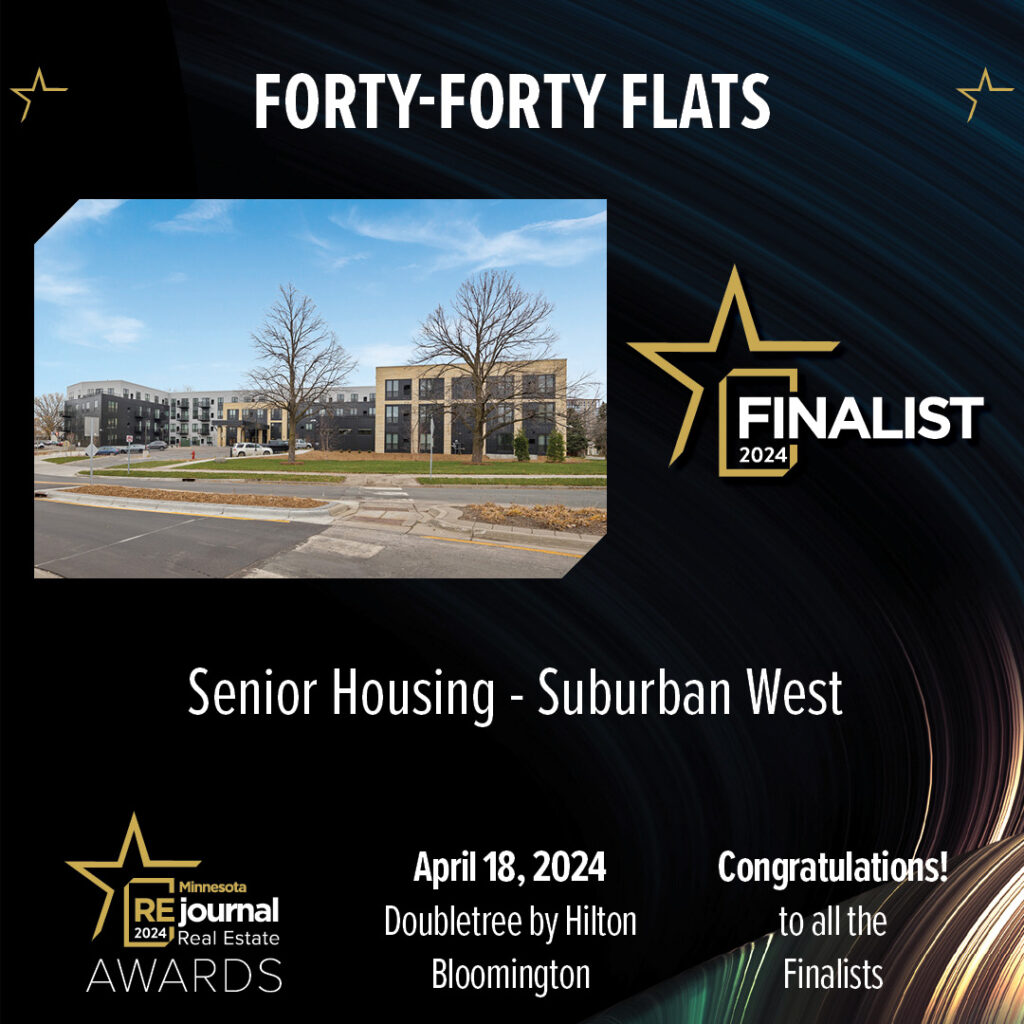 Forty-Forty Flats Finalist for Minnesota Real Estate Journals Award