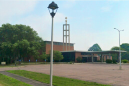 exterior photo of First Lutheran Church in St. Peter, MN