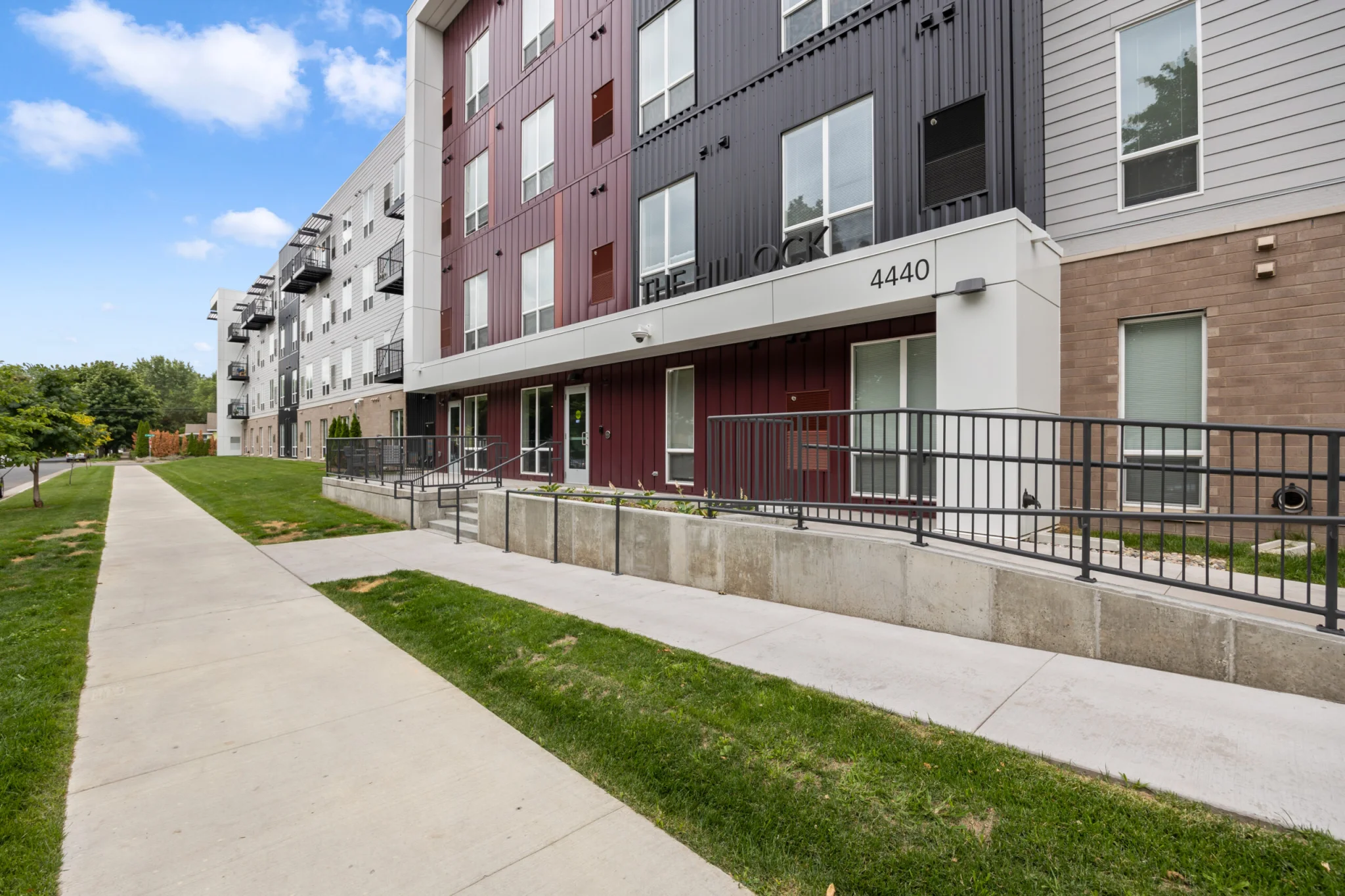 exterior shot of the front entrance of The Hillock